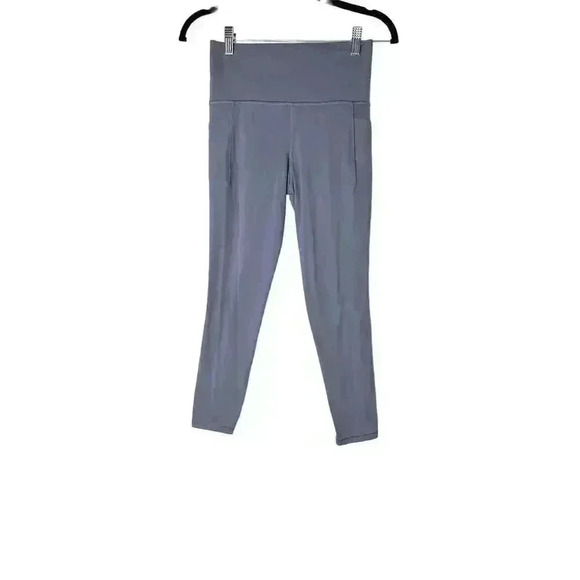 Athleta Violet Purple Salutation Stash Pocket II 7/8 Tight Leggings Small - Picture 4 of 10